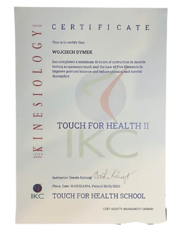 Certyfikat P-DTR — mgr Wojciech Dymek (10)